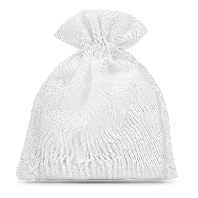 Keskmised kotid nööriga 150g Valge