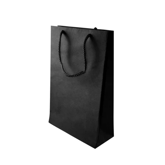 Premium paberkotid nöörsangadega Must