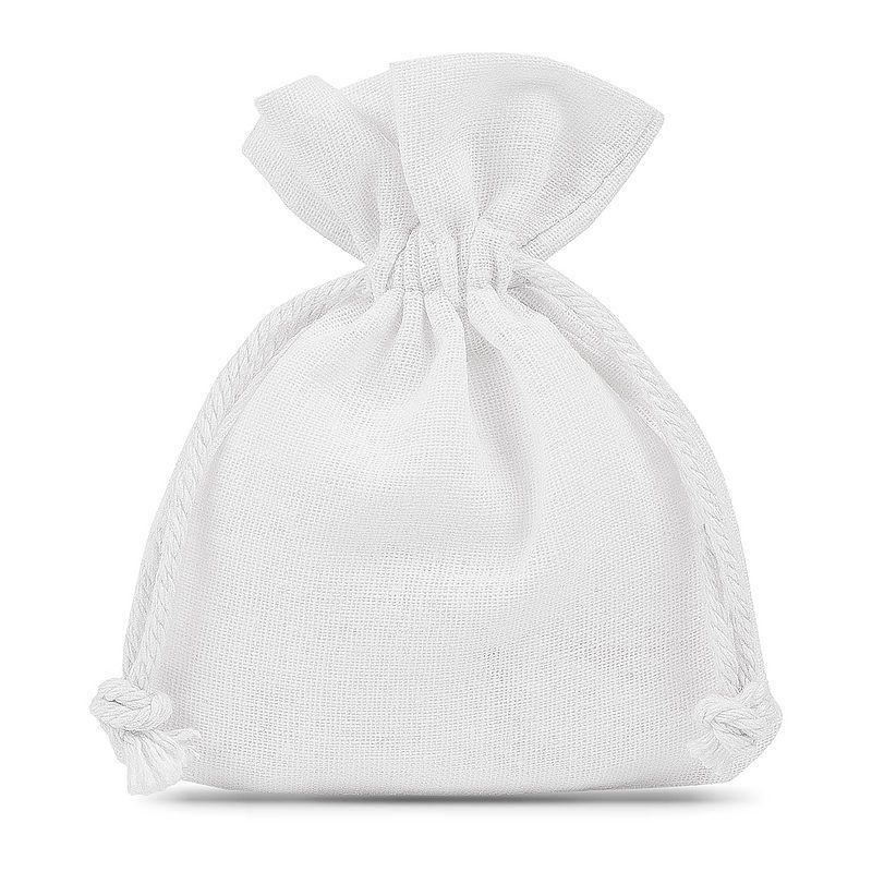 Väiksed kotid nööriga 150g Valge