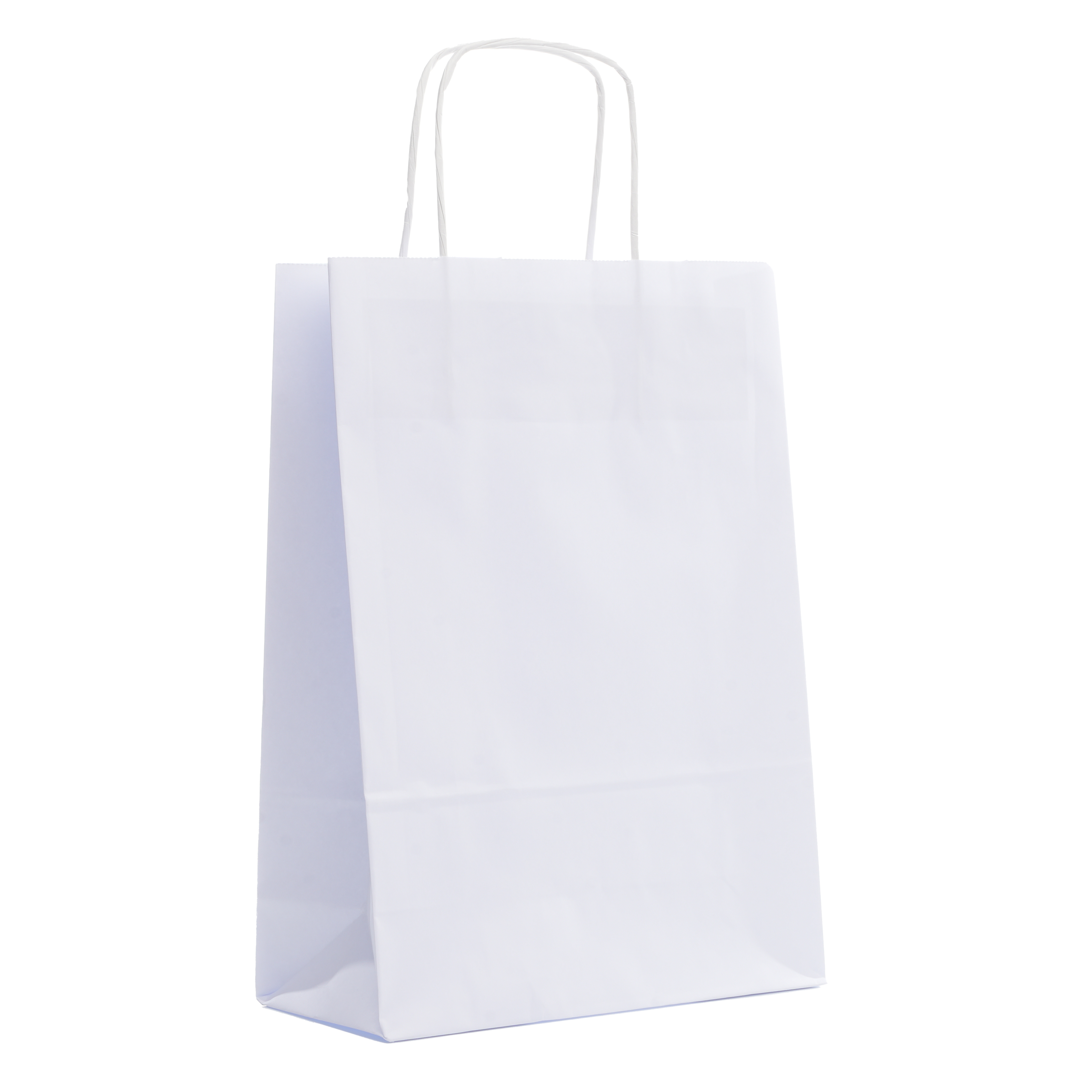 Tugevad valged paberkotid 110g 24x10x34cm